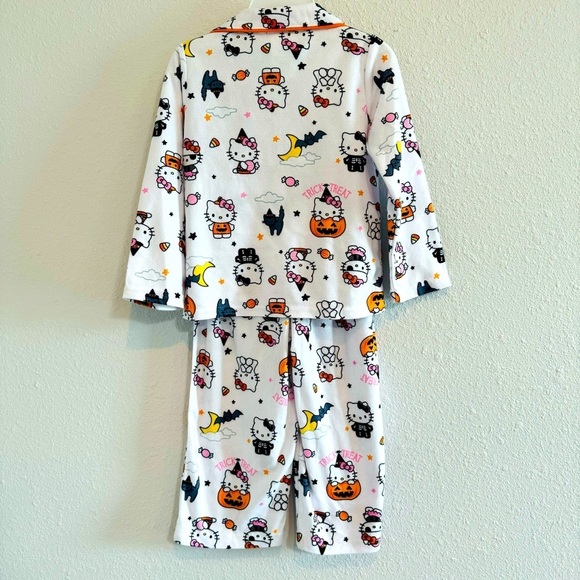 Hello Kitty Super Soft Little Girls Trick Or Treat Pajama Pants Set Size… - Picture 2 of 6